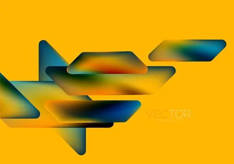 Tech minimal geometric wallpaper. Creative abstract background. Vector Stock Illustration