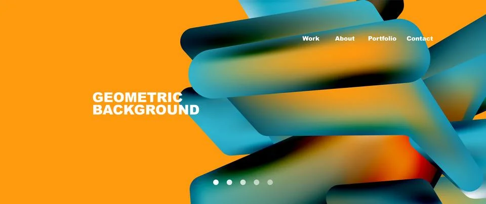 Tech minimal geometric wallpaper. Creative abstract background. Vector Illustrazione stock