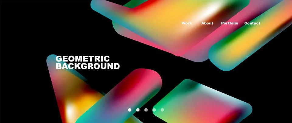 Tech minimal geometric wallpaper. Creative abstract background. Vector Stock Illustration