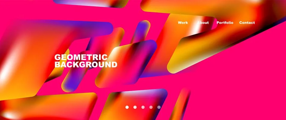 Tech minimal geometric wallpaper. Creative abstract background. Vector Illustrazione stock