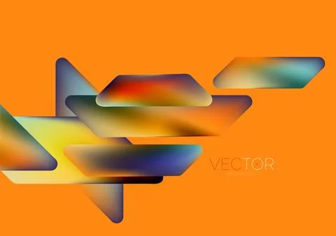 Tech minimal geometric wallpaper. Creative abstract background. Vector 库存插图