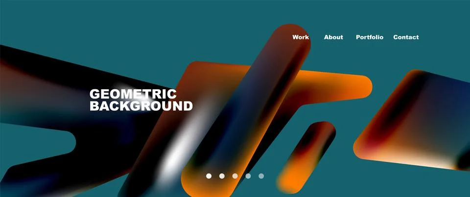 Tech minimal geometric wallpaper. Creative abstract background. Vector Illustrazione stock