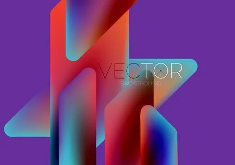 Tech minimal geometric wallpaper. Creative abstract background. Vector Stockillustratie