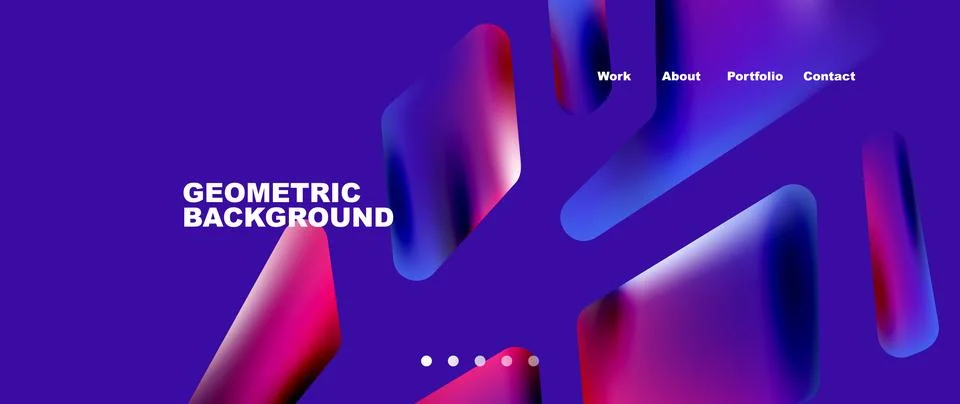 Tech minimal geometric wallpaper. Creative abstract background. Vector Illustrazione stock