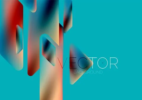 Tech minimal geometric wallpaper. Creative abstract background. Vector Illustrazione stock
