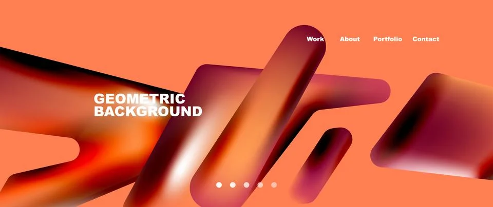 Tech minimal geometric wallpaper. Creative abstract background. Vector Illustrazione stock