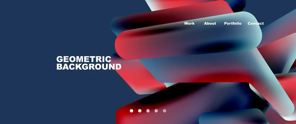 Tech minimal geometric wallpaper. Creative abstract background. Vector Illustrazione stock