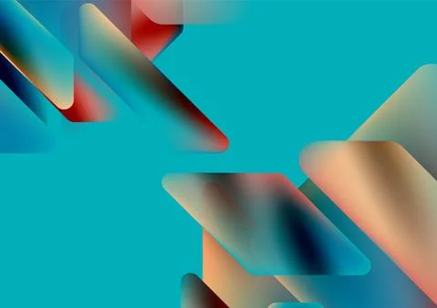 Tech minimal geometric wallpaper. Creative abstract background. Vector Stock Illustration