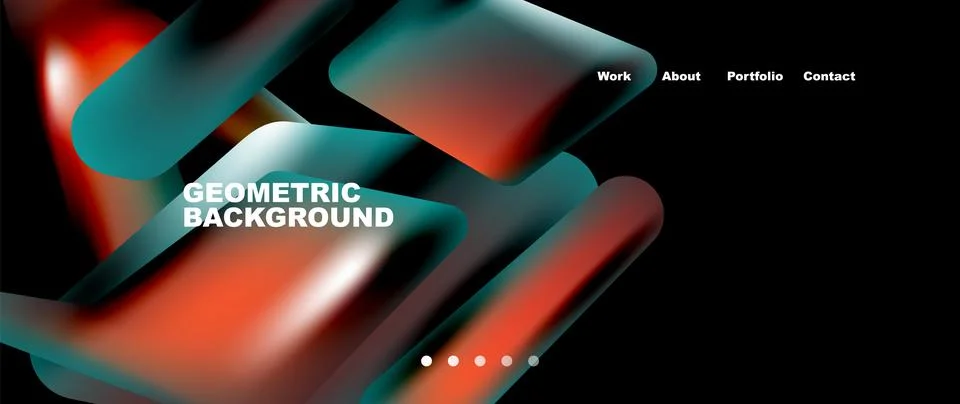 Tech minimal geometric wallpaper. Creative abstract background. Vector Illustrazione stock