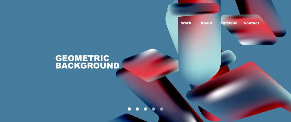 Tech minimal geometric wallpaper. Creative abstract background. Vector Stockillustratie