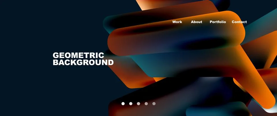 Tech minimal geometric wallpaper. Creative abstract background. Vector Stockillustratie