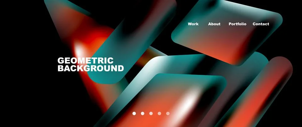 Tech minimal geometric wallpaper. Creative abstract background. Vector Illustrazione stock