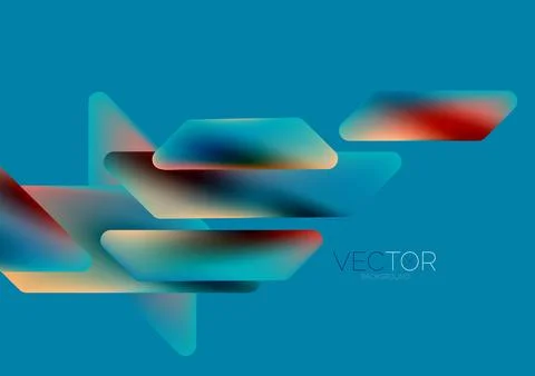 Tech minimal geometric wallpaper. Creative abstract background. Vector Illustrazione stock