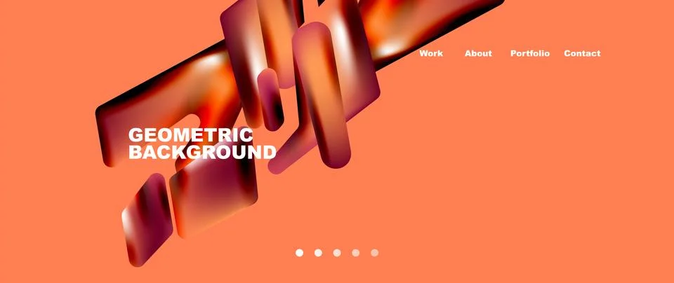 Tech minimal geometric wallpaper. Creative abstract background. Vector Illustrazione stock
