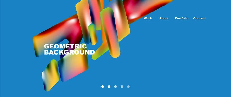 Tech minimal geometric wallpaper. Creative abstract background. Vector Illustrazione stock