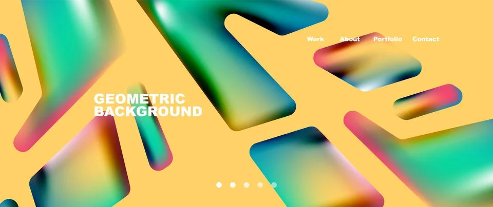 Tech minimal geometric wallpaper. Creative abstract background. Vector Illustrazione stock