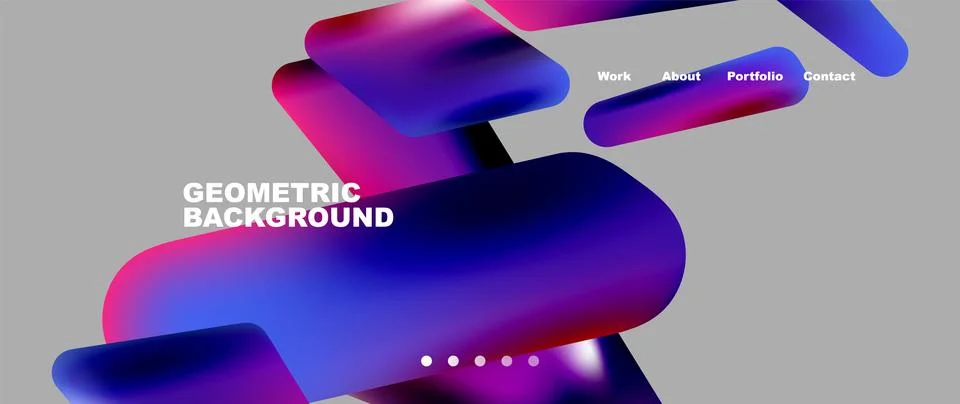 Tech minimal geometric wallpaper. Creative abstract background. Vector Illustrazione stock