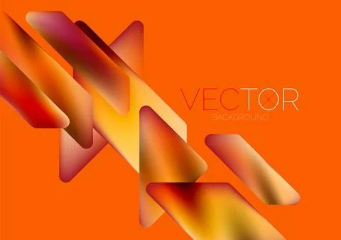 Tech minimal geometric wallpaper. Creative abstract background. Vector Illustrazione stock