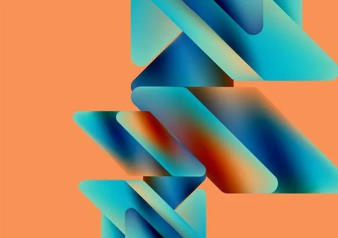 Tech minimal geometric wallpaper. Creative abstract background. Vector Illustrazione stock
