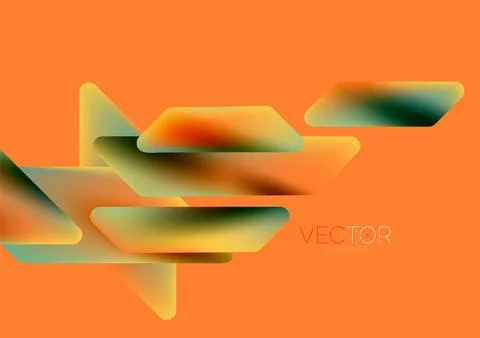 Tech minimal geometric wallpaper. Creative abstract background. Vector Illustrazione stock