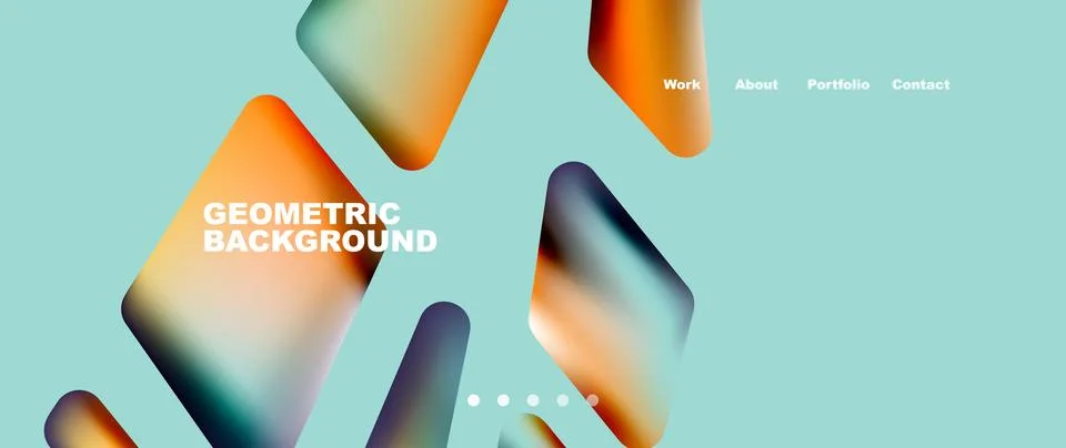 Tech minimal geometric wallpaper. Creative abstract background. Vector 库存插图