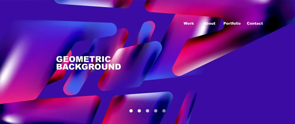 Tech minimal geometric wallpaper. Creative abstract background. Vector Illustrazione stock