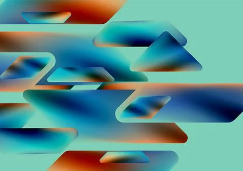 Tech minimal geometric wallpaper. Creative abstract background. Vector Stock Illustration