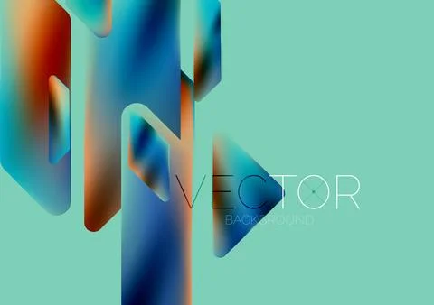 Tech minimal geometric wallpaper. Creative abstract background. Vector イラスト素材