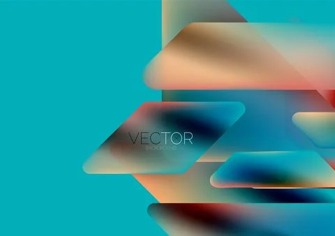 Tech minimal geometric wallpaper. Creative abstract background. Vector Stock Illustration