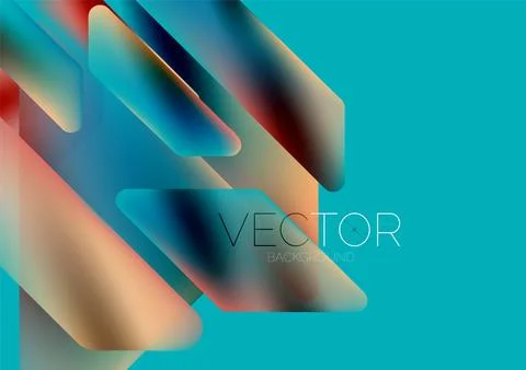 Tech minimal geometric wallpaper. Creative abstract background. Vector 库存插图