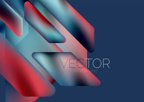 Tech minimal geometric wallpaper. Creative abstract background. Vector Stock Illustration