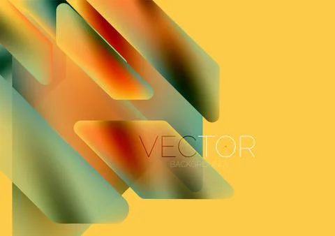 Tech minimal geometric wallpaper. Creative abstract background. Vector Illustrazione stock