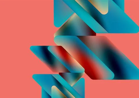 Tech minimal geometric wallpaper. Creative abstract background. Vector 스톡 일러스트