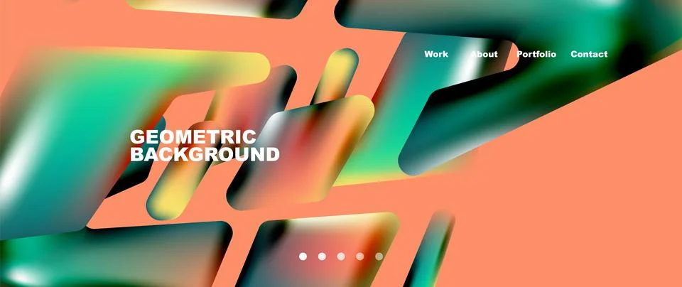 Tech minimal geometric wallpaper. Creative abstract background. Vector Illustrazione stock