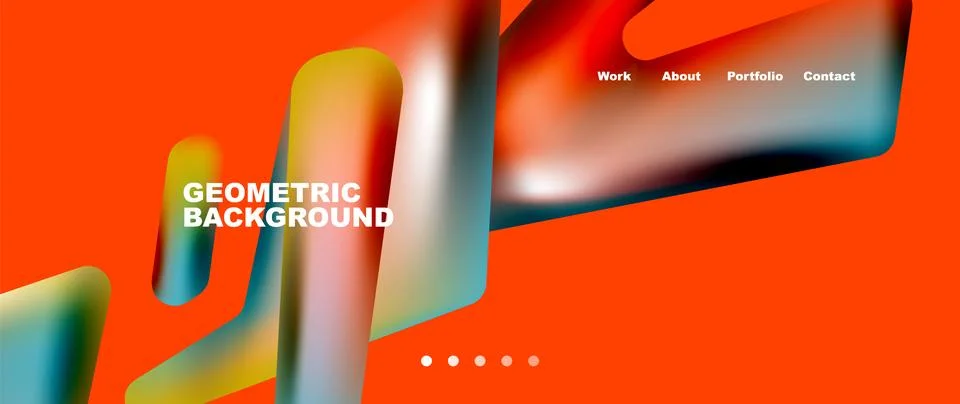 Tech minimal geometric wallpaper. Creative abstract background. Vector Illustrazione stock