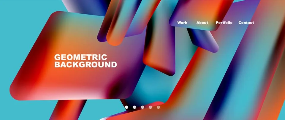 Tech minimal geometric wallpaper. Creative abstract background. Vector Illustrazione stock
