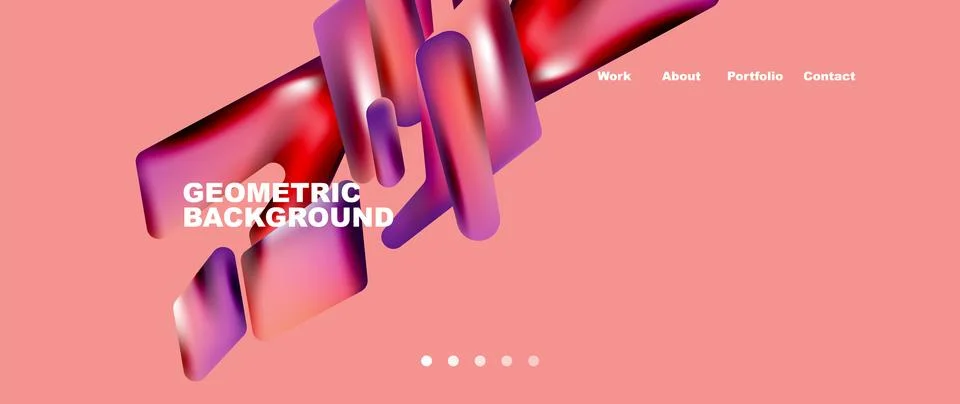 Tech minimal geometric wallpaper. Creative abstract background. Vector Stock Illustration