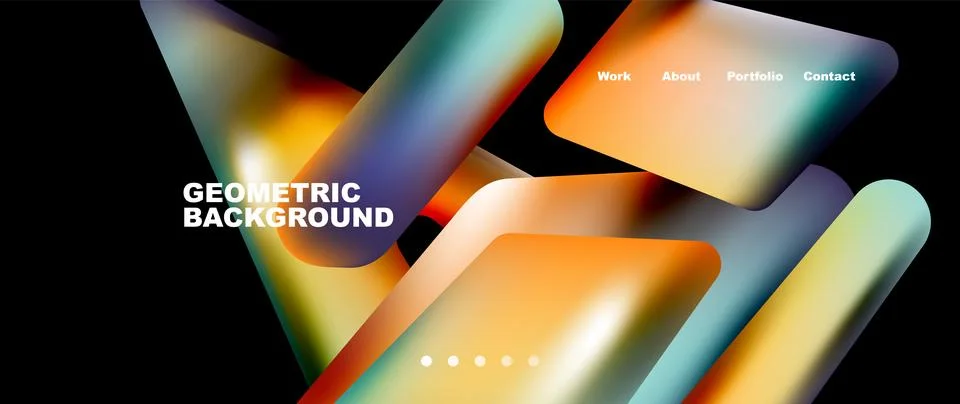 Tech minimal geometric wallpaper. Creative abstract background. Vector Illustrazione stock