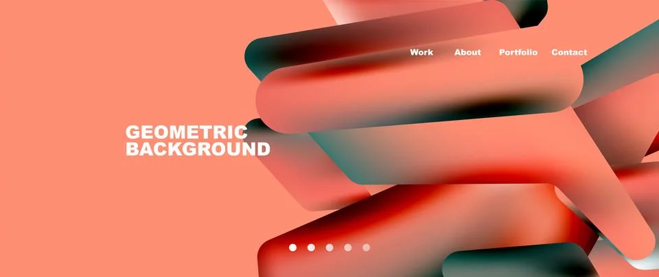 Tech minimal geometric wallpaper. Creative abstract background. Vector Illustrazione stock
