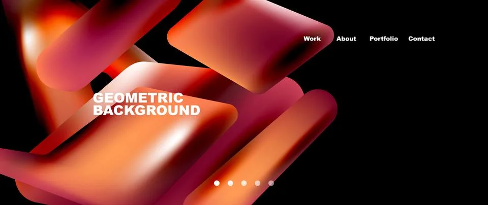 Tech minimal geometric wallpaper. Creative abstract background. Vector Stockillustratie
