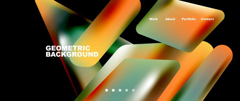 Tech minimal geometric wallpaper. Creative abstract background. Vector Illustrazione stock