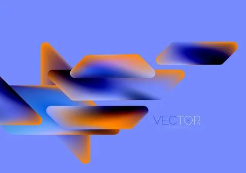 Tech minimal geometric wallpaper. Creative abstract background. Vector Stock Illustration