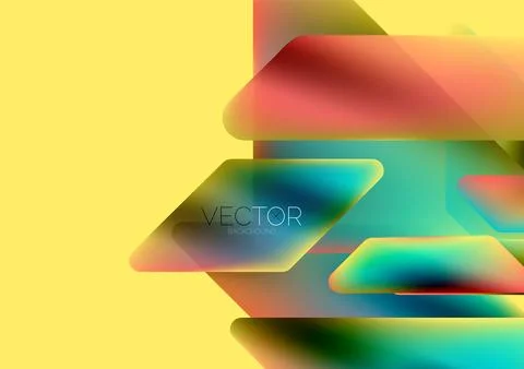 Tech minimal geometric wallpaper. Creative abstract background. Vector Stock Illustration