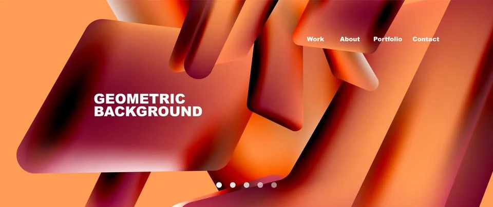 Tech minimal geometric wallpaper. Creative abstract background. Vector Illustrazione stock