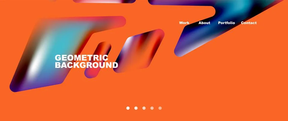 Tech minimal geometric wallpaper. Creative abstract background. Vector Illustrazione stock