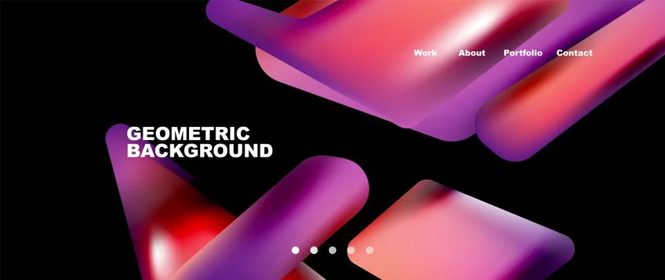 Tech minimal geometric wallpaper. Creative abstract background. Vector Illustrazione stock