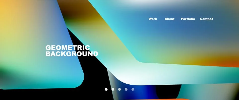 Tech minimal geometric wallpaper. Creative abstract background. Vector Illustrazione stock