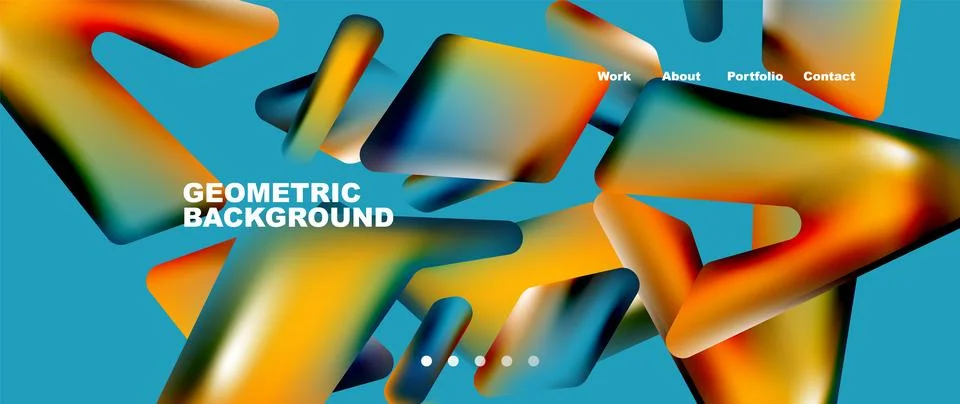 Tech minimal geometric wallpaper. Creative abstract background. Vector Illustrazione stock