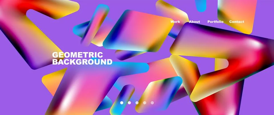 Tech minimal geometric wallpaper. Creative abstract background. Vector Illustrazione stock