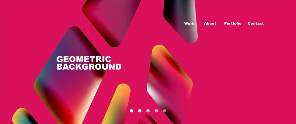 Tech minimal geometric wallpaper. Creative abstract background. Vector Illustrazione stock